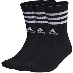 adidas - 3-Stripes - Gevoerde Sokken - Zwart - 3 Paar - Katoenmix