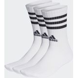 adidas - 3-Stripes - Gevoerde Sokken - Wit - Katoenmix - 3 Paar