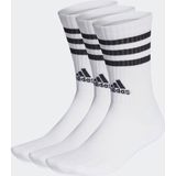 adidas - 3-Stripes - Gevoerde Sokken - Wit - Katoenmix - 3 Paar