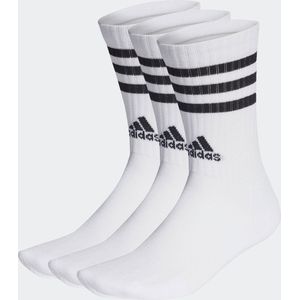 adidas - 3-Stripes - Gevoerde Sokken - Wit - Katoenmix - 3 Paar
