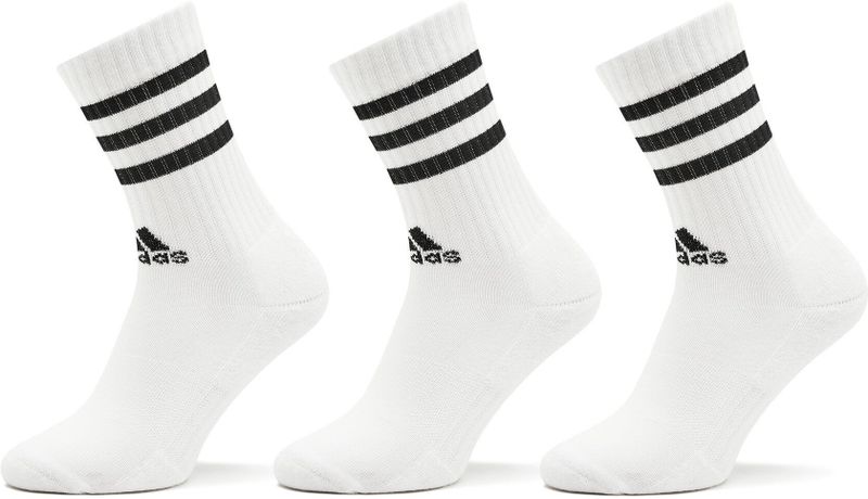 adidas - 3-Stripes - Gevoerde Sokken - Wit - Katoenmix - 3 Paar