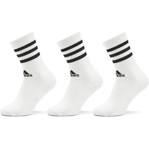 adidas - 3-Stripes - Gevoerde Sokken - Wit - Katoenmix - 3 Paar