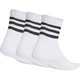 adidas - 3-Stripes Cushioned Sportswear - Sportsokken - Zwart - Katoen/Polyester