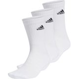adidas Uniseks-Kind Cushioned Crew Socks 3 Pairs, White/Black, 4-5 Years
