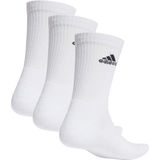 adidas Uniseks-Kind Cushioned Crew Socks 3 Pairs, White/Black, 4-5 Years