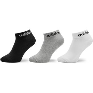adidas Linear Enkel Cushioned Socks 3 paar sokken, uniseks, 3 stuks