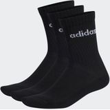 adidas Sportswear Linear Gevoerde Sokken 3 Paar - Unisex - Zwart- 40-42