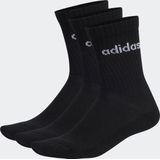 adidas - Sportswear Linear - Gevoerde Sokken - Zwart - 3 Paar