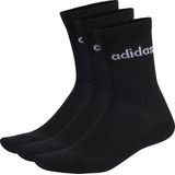 adidas - Sportswear Linear - Gevoerde Sokken - Zwart - 3 Paar