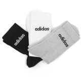 adidas - Sportswear Linear - Gevoerde Sokken - Grijs - 3 Paar