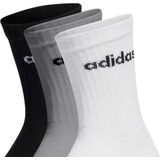 adidas - Sportswear Linear - Gevoerde Sokken - Grijs - 3 Paar