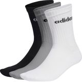adidas - Sportswear Linear - Gevoerde Sokken - Grijs - 3 Paar