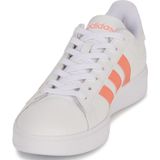 adidas Grand Court 2.0 dames Sneaker, Ftwr White Coral Fusion Wonder Quartz, 40 EU
