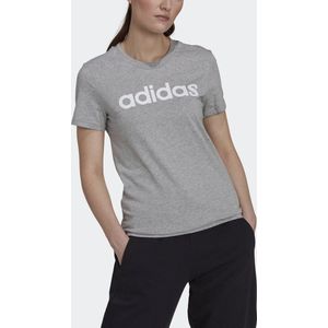 adidas Sportswear LOUNGEWEAR Essentials Slim Logo T-shirt - Dames - Grijs kort