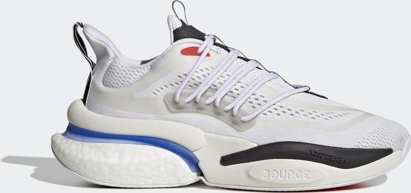 adidas Alphaboost V1 Sneakers voor heren, Ftwr White Blue Fusion Bright Red