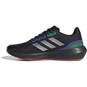 adidas Runfalcon 3.0 TR, schoenen Low (geen voetbal) heren, Core Black Silver Met Purple Rush, 46 2/3 EU