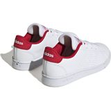 adidas Advantage Lifestyle Court Lace Sneakers uniseks-kind, Ftwr White/Ftwr White/Better Scarlet, 28 EU
