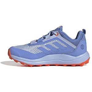 adidas Uniseks-Kind Terrex Agravic Flow Trail Running Sneakers, Blue Fusion/Blue Fusion/Coral Fusion, 17 EU
