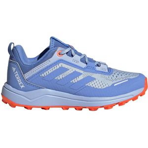 adidas Uniseks-Kind Terrex Agravic Flow Trail Running Sneakers, Blue Fusion/Blue Fusion/Coral Fusion, 38 EU