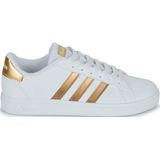 adidas Grand Court Sustainable Lace uniseks-kind Sneakers, Ftwwht/Ftwwht/Magold, 35 1/2 EU