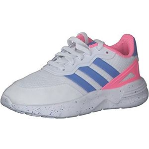 adidas Nebzed K, gymschoenen voor kinderen en jongeren, Veelkleurig Ftwr White Blue Fusion Beam Pink, 39 1/3 EU