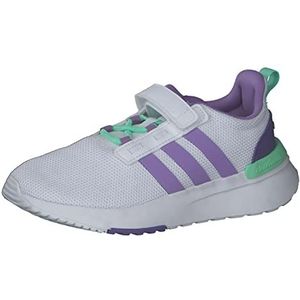 adidas Racer Tr21 C jongens Sneaker Sneaker,Ftwr White Violet Fusion Pulse Mint,28.5 EU