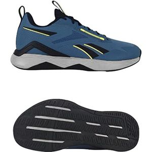 Reebok Nanoflex Adventure Tr Sneakers voor heren, Steely Blue Pure Grey 3 Core Zwart, 5.5 UK