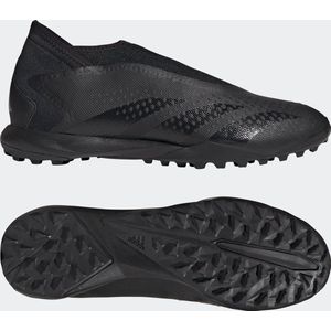 adidas Predator Accuracy.3 Laceless Turf, voetbalschoenen voor heren, Core Black Core Black Ftwr White, 44 EU