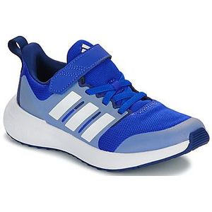 Adidas Fortarun 2.0 Cloudfoam elastische schoenen met veters aan de bovenkant, laag, helderblauw Ftwr witblauw Fusion, 28 EU