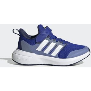Adidas Fortarun 2.0 Cloudfoam schoenen met elastische veters aan de bovenkant, laag, helderblauw Ftwr witblauw Fusion, 39 1/3 EU