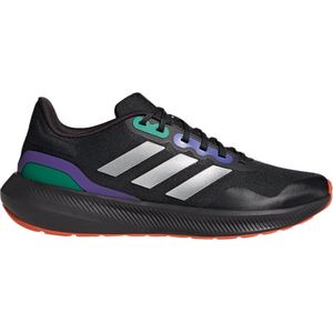 adidas Runfalcon 3.0 TR, Lage schoenen voor heren, Core Black Silver Met Purple Rush, 40 2/3 EU