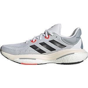 adidas Solarglide 6 M, herensneakers, Ftwr White/Core Black/Solar Red, 41 1/3 EU, Ftwr White Core Black Solar Red