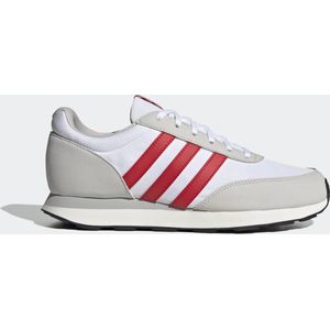 adidas Run 60s 3.0 Sneakers heren, ftwr white/better scarlet/grey one, 46 2/3 EU