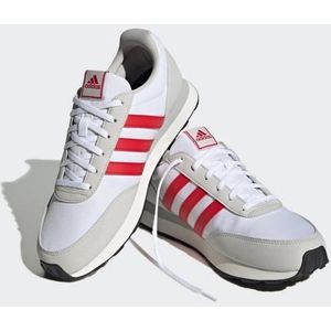 adidas Run 60s 3.0 Sneakers heren, ftwr white/better scarlet/grey one, 45 1/3 EU