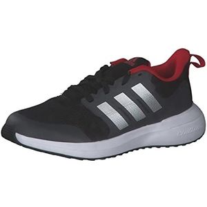 adidas Fortarun 2.0 Cloudfoam Lace uniseks-kind Sneaker, core black/silver met./better scarlet, 30 EU