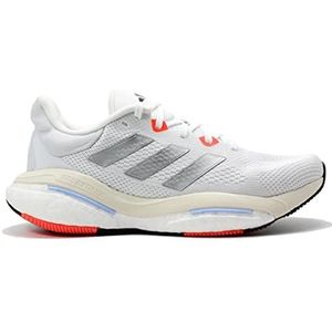 adidas Solarglide damessneaker, 6 W, wit/zilver met./solar rood, 36 EU, Ftwr Wit Zilver Met Solar Rood, 36 EU