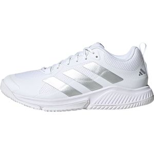 adidas Court Team Bounce 2.0 dames Sneakers,ftwr white/silver met./grey one,40 2/3 EU