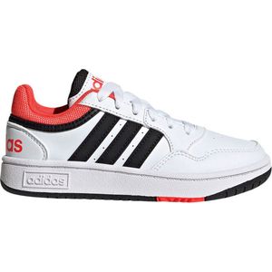 adidas Hoops Shoes, uniseks sneakers voor kinderen en jongens, Ftwr White Core Zwart Helder Rood, 37 1/3 EU