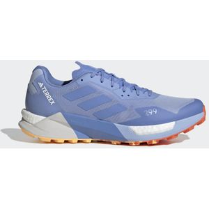 adidas terrex agravic ultra trail schoenen blauw oranje
