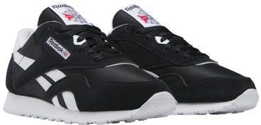 Reebok - Classic Sneakers - Zwart - Leer/Textiel - Vetersluiting
