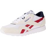 Reebok Klassieke nylon hardloopschoenen voor heren, Ftwr witte flits rode vector marine, 43 EU