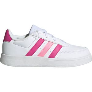 adidas Breaknet Lifestyle Court Lace Sneakers uniseks-kind, ftwr white/lucid fuchsia/beam pink, 36 2/3 EU