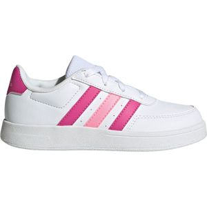 adidas Breaknet Lifestyle Court Lace Sneakers uniseks-kind, ftwr white/lucid fuchsia/beam pink, 36 EU