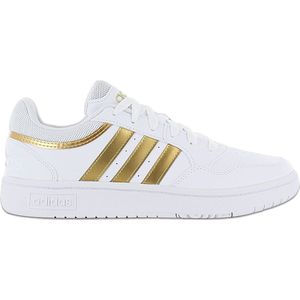 adidas Hoops 3.0 Low Damessneakers, Wit (Ftwwht Ftwwht Magold), 36.5 EU
