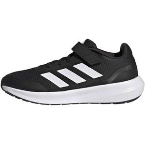 adidas RunFalcon 3.0 Elastic Lace Top Strap Sneakers uniseks-kind, core black/ftwr white/core black, 35.5 EU
