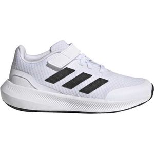 adidas RunFalcon 3.0 Elastic Lace Top Strap Sneakers uniseks-kind, ftwr white/core black/ftwr white, 38 EU