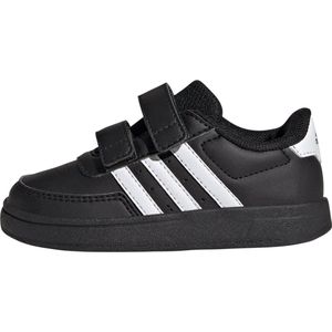 adidas Breaknet Lifestyle Court Two-Strap Hook-and-Loop Sneaker uniseks-baby, Core Black/Ftwr White/Ftwr White, 19 EU