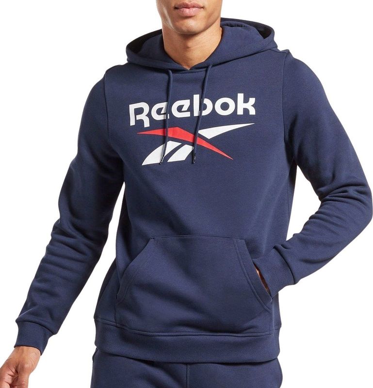 Reebok - Identity Fleece Pullover Hoodie - Groen - Katoen / Polyester - Regular Fit