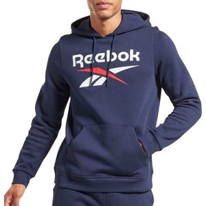 Reebok RI FLC BIG LOGO HOOD - Heren Trui - Navy