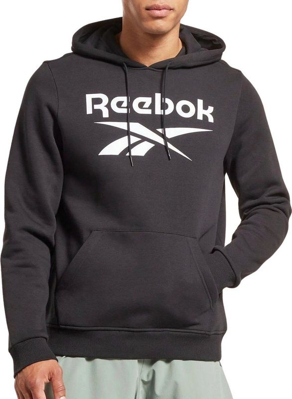 Reebok RI FLC BIG LOGO HOOD - Heren Trui - Zwart